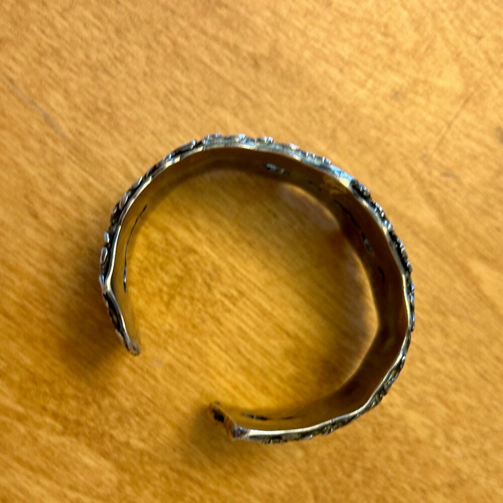 Amazing Y2K Vass Ludacer Sterling ivy/leaf cuff bracelet - Picture 3 of 6